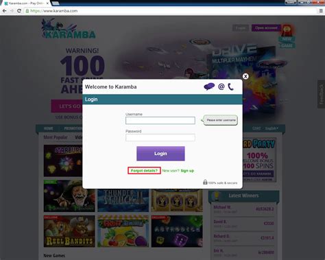 karamba online casino login